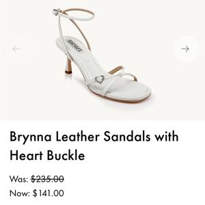 Badgley Mischka Brynna White Leather Sandals